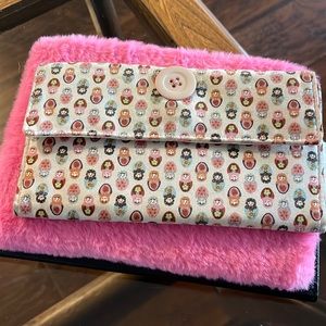 🌸Weegi 🇨🇦Canadian made cloth wallet with Matryoshka dolls